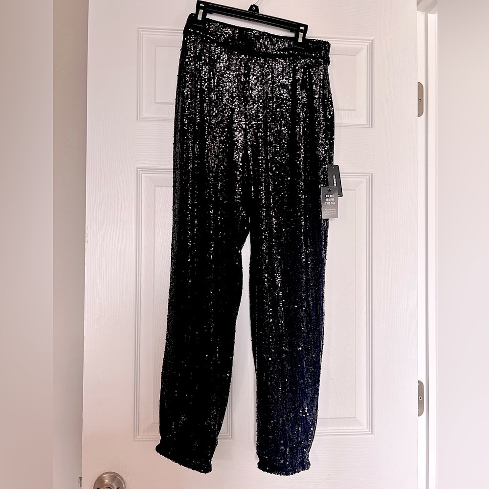 Express high wasted sequin joggers